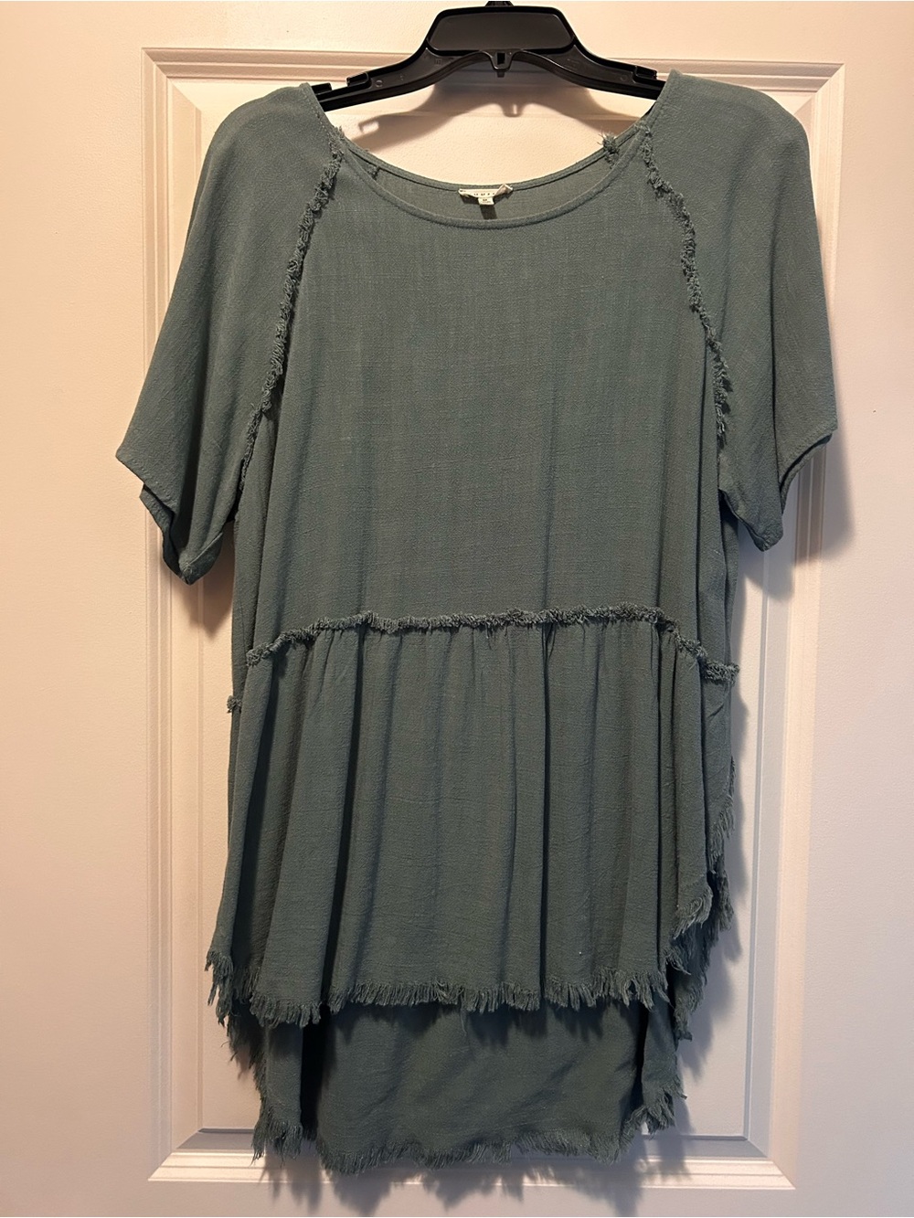 JODIFL army green flowy long top